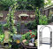 LekLai Gartenbogen Mit Sitz, Pergola-Laubenbogen Aus Metall Für Den Außenbereich, EIN Bogen Zum Zurücklehnen Und Entspannen, Schwarz Pulverbeschichtet, 114 L X 64 B X 205 H cm Spalier