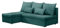 BROMARKT Ecksofa SERTA L-Form Schlafsofa Wohnlandschaft Links/Rechts Couch, Bettkasten,Schlaffunktion,viele Farbvarianten (Links, Rino 75 - Petrol, h80 x t141 x b200 cm)