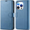 TUCCH Wallet Case for iPhone 15 Pro (6.1) 2023, Magnetic PU Leather Case with [Shockproof TPU][RFID Blocking]Card Holders[Viewing Stand]Protective Flip Cover Compatible with iPhone 15 Pro, Lake Blue