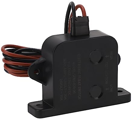 Elektrischer Feld-Bilgenpumpenschalter, DC12V/24V 20A Elektrischer Feldsensorschalter Intelligenter Automatischer Alarm Wasserstandsensorschalter Schwimmerschalter für Aquarium,