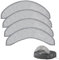 Lot de 4 chiffons de rechange pour aspirateur robot iRobot Roomba Combo J7+/J7/J9+ /J9 Plus (ne convient pas pour Roomba J7/J7+), tampons en microfibre lavables pour aspirateur iRobot Roomba Combo