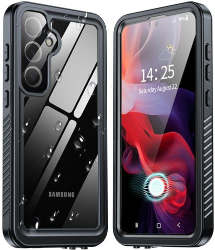 ANTSHARE for Samsung Galaxy S24 Plus Case, IP68 Waterproof Samsung S24 Plus Case with [Built-in Screen/Camera Protector], Full Body Sealed Protective Front and Back Cover for S24 Plus 6.6” (Black)