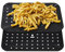 Tower TLINER6 Reusable Rectangular Air Fryer Liners, Pack of 2 Paper Accessories, Suitable for Most 9 Litre Dual Basket Air Fryers Including Tower Vortx and Ninja Foodi, Non-Stick, Dishwasher Safe