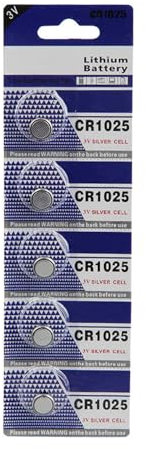 Yooghuge 5PC/10PC Stable CR1025 3V Button Cell Batteries CR1025 3V Lithium for Watches Highly Capacity Button Batteries Reliable Operation