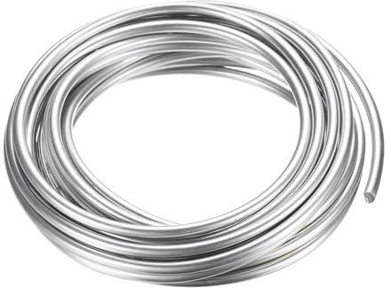 PATIKIL 99.99% Alta Purezza Zinco Filo 1 Rotoli 6 Strumento Puro Zinco Filo 4mm Morbido Perline Filo Laboratorio Scientifico Esperimento Zinco Filo Strumento (16.4Ft/Rotolo)
