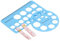 Nipple Ruler Set, Soft and Precise, Lightweight and Non- Silicone Flange Measuring Tool for Breast Pump (Blue)