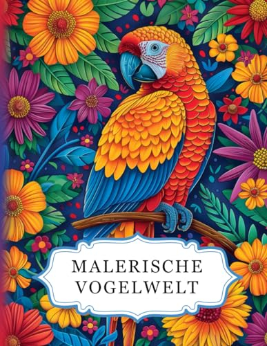 Malerische Vogelwelt: Ein Vögel Malbuch für Erwachsene mit 50 wunderschönen Motiven zum Ausmalen. Ideal zur Entspannung, zum Stressabbau und zur Förderung der Kreativität