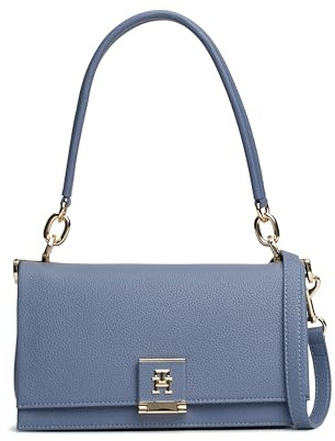 Tommy Hilfiger Leather Shoulder Bag With Removable Crossbody Strap Umhängetasche