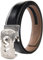 white deer belt (Silber und Schwarz, 110cm)