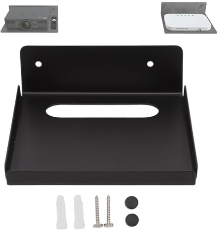 Projector Shelf,TV Screen Top Storage Router Shelf, Small Thickened Projector DVD Shelf Storage Rack Set Top TV Box Set Top Box for TV Accessories Wifi Router