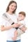 GAGAKU Cinghie Per Bambini Tracolla Imbottita Regolabile Portabebè Ergonomico Portatile Con Seggiolino Antiscivolo Per Neonati E Bambini Piccoli (6,4-20 Kg) - Crema