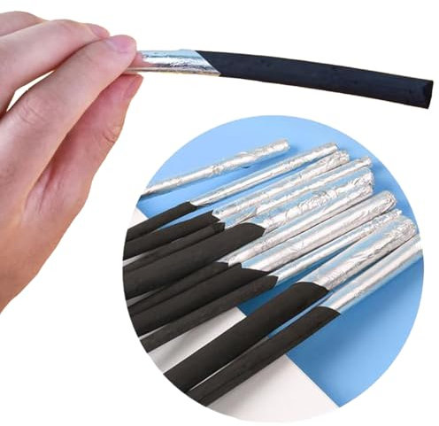 GUOYOU 12 Pack Willow Vine Charcoal Sticks Charcoal Pencils for Artists Charcoal Sticks for Drawing Charcoal Sticks with Foil Wrap for Art Sketch Drawing Coloring for Students Beginners Professionals