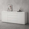 doporro Sideboard Kommode in Weiß matt 167x36 cm Aufbewahrungsschrank Holz Bodenstehend für Ihren Wohnbereich Viel Stauraum Schrank 03