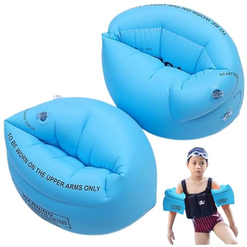 Schwimmarm Schwimmer, Arm Floaties, 1 Paar aufblasbare Armschwimmer für Erwachsene und Kinder, Dicke PVC -Schwimmarmschwimmer mit Luftventil, tragbarer Pool Floaties Arm, Baby Schwimmen Schwimmen
