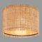BRILONER - Deckenlampe mit Strohschirm, E27 Fassung, max. 10 W, Deckenleuchte, Boho, aesthetic, Lampe, Wohnzimmerlampe, Schlafzimmerlampe, Esszimmerlampe, Flurlampe, 40 x 28 cm (DxH), Natur