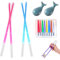 Lightsaber Chopsticks 2 Pairs Light Up Lightsaber Chopsticks 9 Colors Led Glowing Light Saber Chopsticks,Suitable for Birthday,Carnival,Party,Holiday,Halloween.with 2 Chopstick Holders