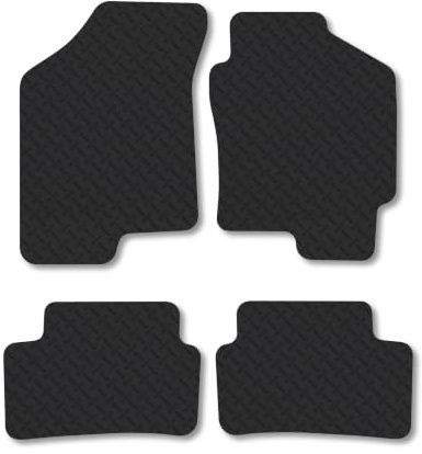 Hyundai Coupe (2002-2009) 5mm Rubber Car Mats | Heavy Duty Rubber Tailored Fit Floor Mats Full Coverage Durable Waterproof Accessories Easy Clean Anti Slip Made in the UK