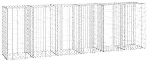 Gabion Panier à Pierres, Mur en Gabion avec couvercles Acier galvanisé 300 x 50 x 100 cm