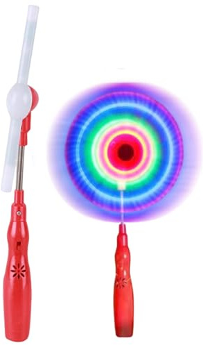 Leuchtender Drehstab - Blinkendes Windrad Spielzeug für Kinder - Mit Musik Für Mädchen Jugendliche Kinder Geburtstag Weihnachten