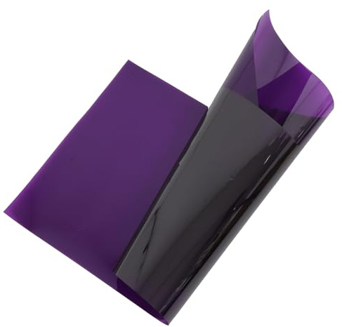 TOYANDONA Colored Light Diffuser Film Sheet Purple Pet Color Correction Gel Filter for Photography Strobe Flash Video Stage Theater Party Lighting