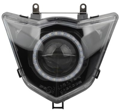 ZDTYKWPH Motocross LED App-gesteuerter RGB-Scheinwerfer, Kompatibel Für Yamaha WR 125 XR WR125 X/R 2009-2016 Dirt Bike, modifizierter Angel Eye-Scheinwerfer