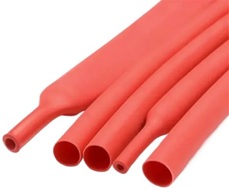 100 metri/10 m 3:1 tubo termorestringente con colla poliolefina restringimento assortiti filo guaina cavo(Red,2.4mm,10m)