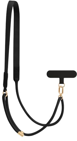 SRLWMYI Cadena universal para teléfono móvil para colgar ajustable, correa para el cuello con gancho de 360°, correa para teléfono móvil larga de poliéster, correa para teléfono móvil, cordón de