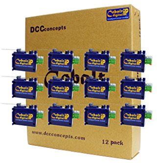 DCC Concepts DCP-CB12DIP COBALT ip Slow Action Digital Point Motor (12 Pack)
