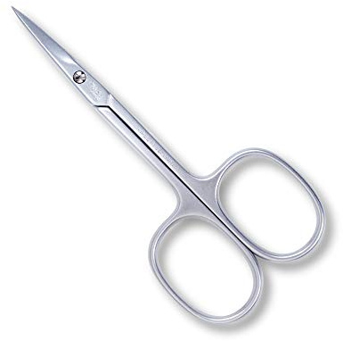 CREDO Hautschere 8 cm, gebogen, mattchrom