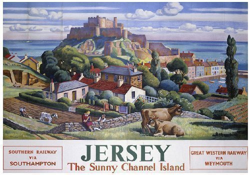 Jersey (old rail ad.) fridge magnet