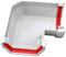 Gutter Angle 90 Degree Square Gutter White