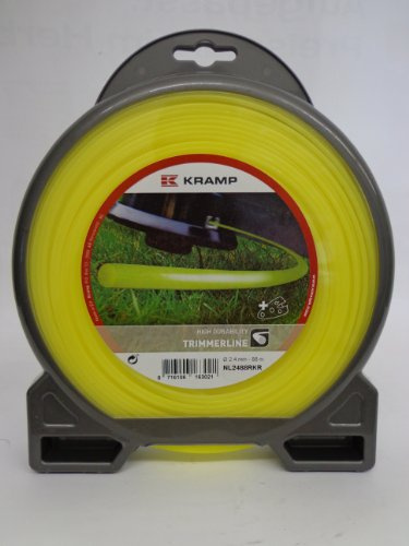 Trimmer Line Mähfaden für alle Motorsense Nylon rund gelb 2,4 mm x 88 m