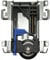 binoa Sliding Wardrobe Door Roller, Heavy-duty Support (50kg), iSpace Track Compatible, Quiet & Smooth Operation, Alloy Steel & Metal, Plate Mount, 1 Part