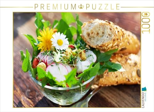 CALVENDO Puzzle Frischer Frühlingssalat 1000 Teile Puzzle quer | Lege-Größe cm Foto-Puzzle für glückliche Stunden