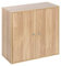URBNLIVING 2 Tier Wooden Storage Cabinet (Oak Unit + Oak Doors)