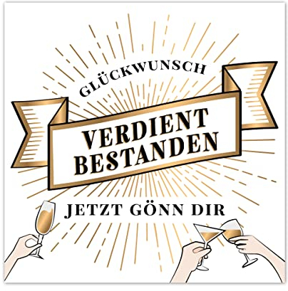 Flaschenetikett Verdient Bestanden, 3er Set Aufkleber, Etikett selbstklebend, Geschenk für bestandene Prüfung, Abschluss, Abi 2024, Führerschein, Studium, Abitur (weiß)