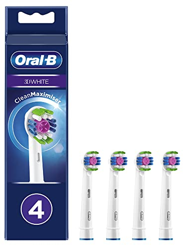 Oral-B 3D White, b眉rsten f眉r elektrische Zahnb眉rste mit CleanMaximiser-Technologie, 4 St眉ck.