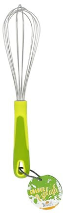 Birkmann, Colour Kitchen, Schneebesen aus hochwertigem Edelstahl mit Kunststoffgriff, BPA-frei, zum Kochen und Backen, bis 100 °C, spülmaschinengeeignet, grün, 27 x 6,5 cm, 422438