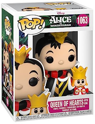 Funko Pop! and Buddy Disney: Alice 70th– Queen of Hearts with King - Alice In Wonderland - Figura de Vinilo Coleccionable - Idea de Regalo- Mercancia Oficial - Juguetes para Niños y Adultos