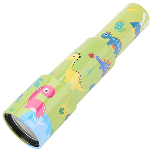 Kisangel Children Telescope Toy Kids Spyglass Educational Science Toys Iron Outdoor Telescope Dinosaur Style