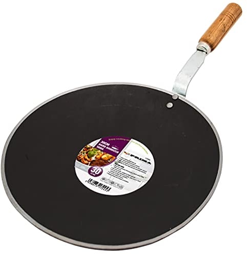 30 Cm CLASSIC MS Roti Chapati TAWA Indian Pakistani Traditional Basic Daily Use PRIMA Kitchen Tool HARD ANODIZED New Heavy Duty Iron Dosa Naan Pancake Electric Gas Cooker Home Chef Cooking UK FREE P&P