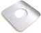 EXKLUSIVE EDELSTAHL 3/4 Zoll, 28mm Rohr Rosette - Abdeckung für HEIZUNG RUND & ECKIG (Quadrat (65mm))