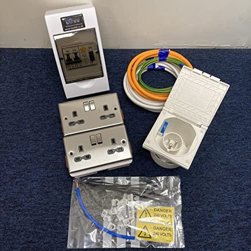 TEW 240V Mains Electric Hook Up Installation Kit Campervan Motorhome Conversion Kit 14