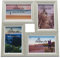 Smiling Art Bilderrahmen Fotorahmen Collage für 4 Fotos, Foto Collage aus MDF Holz mit Glas (Hellgrau, 4 x 10 x 15 cm)