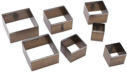Emporte Piece Cuir Emporte Pièce à Frapper Outil Cuir Coupeurs De Bijoux En Argile,lot De 7 Perforatrices Carrées Vides En Cuir Haute Dureté Pour Ceinture Et Portefeuille