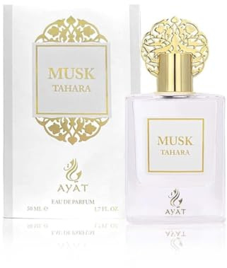 AYAT PERFUMES – Moschus Tahara 50 ml 100% Öl – Intimer Moschus Tahira ohne Alkohol – arabischer Halal-Parfüm-Extrakt für Damen und Herren – Duftöl zur Reinigung einer dicken und cremigen Textur