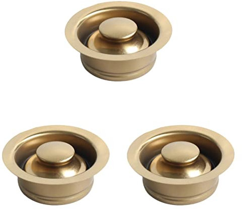 TEHAUX 3 Tapones De Repuesto para Brida De Fregadero De Acero Inoxidable para Triturador De Basura De Cocina.