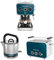Russell Hobbs Frühstücksserie: Espressomaschine(Siebträgermaschine 15 Bar) + Wasserkocher(1,5l,Schnellkochfunktion) + Toaster(für 2 Scheiben,extra breite Toastschlitze) [Serie Distinction Ocean Blue]