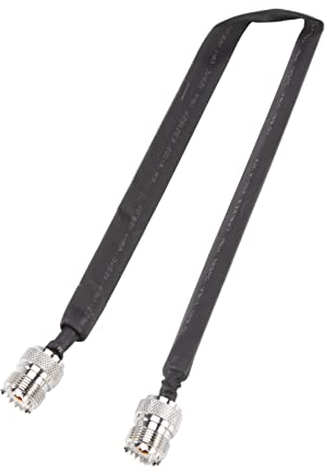 Pvczool Kabeldurchführung für Tür / Fenster durch Koaxialkabel RF flach SO239 UHF Buchse auf UHF Buchse 50 Ohm RF Koax Pigtail Verlängerung
