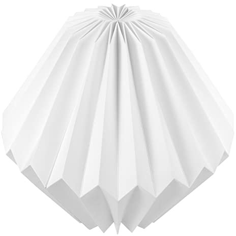 Lurrose Ersatz Papier Lampenschirm Tischlampe Hängelampe Leuchtenschirm Reispapier Stehlampe Pendelleuchte Schirm Stehleuchte Wandlampe Hängeleuchte Ersatzschirm Wohnzimmer Deko